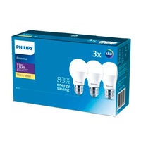 12106 Merge Phillips A60 E27 Led 1250LM Cool White 11W Globe - 3 Pack