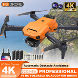 13104 Merge Built For Speed Drone X Pro 4K HD Dual Camera Selfie WiFi FPV GPS Foldable RC Quadcopter AU Orange Foss