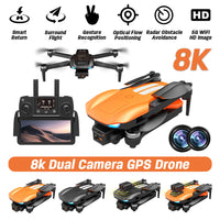 13107 Merge 8K 5G Wifi FPV Drone With HD Camera GPS RC Quadcopter Brushless Follow Me Drone Celebration Foss.