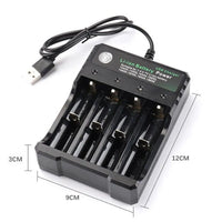 13122 Merge Multi Battery Chargers Smart 4 Slots For Rechargeable Li-ion Fast Charger USB Charging Base Awesome.