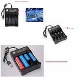 13122 Merge Multi Battery Chargers Smart 4 Slots For Rechargeable Li-ion Fast Charger USB Charging Base Awesome.