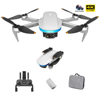 13116 Merge Follow Me GPS Drone 4K HD Camera 5G RC Quadcopter with Batteries (White) Foss.