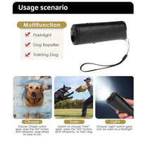 13211 Merge Anti Bark Device Ultrasonic Dog Barking Stop Repeller Trainer Training Tool Double Head