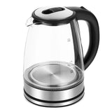 14127 Merge Dual Wall 2L Glass Cordless Kettle Electric LED Water Maker Jug S/Steel Kettle