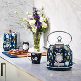 14139 Merge Laura Ashley Electric Kettle 1.7L Stainless Steel 2200W Fast boil Elveden Navy Kettle