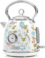 04140 Merge Laura Ashley Electric Kettle 1.7L Stainless Steel 2200W Fast boil Elveden White Kettle.