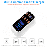 15100 Merge USB Charging Station 8 Port Desktop Charger 5V/8A LCD Multi Smart Fast AU Built Secure