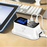 15100 Merge USB Charging Station 8 Port Desktop Charger 5V/8A LCD Multi Smart Fast AU Built Secure