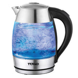 15106 Merge TODO 1.7L Glass Cordless Kettle Electric Dual Wall LED Jug Stainless Appliance.