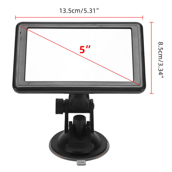 16118 Merge 5" Truck GPS Navigator MP3 Car Auto HD Navigation SAT NAV Lifetime Map SPEEDCAM.