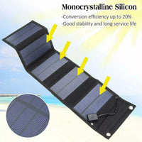 18101 Merge 70W solar Panel, Foldable, USB Port, charge Phone, Camping, Waterproof Photovoltaic