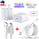 18113 Merge 20W USB -C Type C Fast Wall Charger Plus 1-2M Cable Adapter For iPhone 15,14,13,12,Pro +