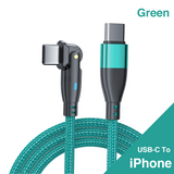 18115 Merge USB - C To C Cable Charging Cord Data For iPhone 15 Samsung 2Mts Blue,Purple,Green,Blach.