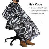 18133 Merge Hair Cutting Cape Soft Polyester Hairdressing Gown Apron Barber Salon home	Grooming