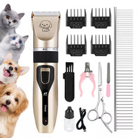 18146 Merge Professional Dog Cat Clippers Grooming Cordless Electric Pet Hair Shaver Trimmer Gold Set OnlyHealth