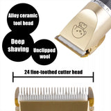 18146 Merge Professional Dog Cat Clippers Grooming Cordless Electric Pet Hair Shaver Trimmer Gold Set OnlyHealth