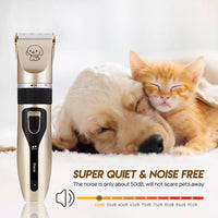 18146 Merge Professional Dog Cat Clippers Grooming Cordless Electric Pet Hair Shaver Trimmer Gold Set OnlyHealth