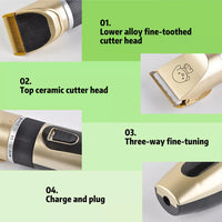 18146 Merge Professional Dog Cat Clippers Grooming Cordless Electric Pet Hair Shaver Trimmer Gold Set OnlyHealth