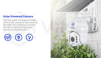 18205 Merge Vimel 4G Solar Security  IP 1080 PTZ Camera CCTV IR Night Vision W/batteries AU 4g Item Celebration.