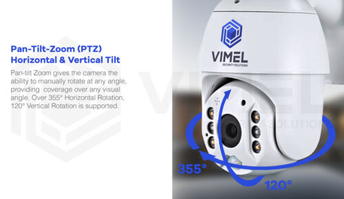 18205 Merge Vimel 4G Solar Security  IP 1080 PTZ Camera CCTV IR Night Vision W/batteries AU 4g Item Celebration.