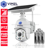 18205 Merge Vimel 4G Solar Security  IP 1080 PTZ Camera CCTV IR Night Vision W/batteries AU 4g Item Celebration.