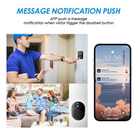 18222 Merge Wireless Wifi Video Doorbell Smart Phone Door Ring Intercom Camera Security Bell.