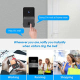 18222 Merge Wireless Wifi Video Doorbell Smart Phone Door Ring Intercom Camera Security Bell.