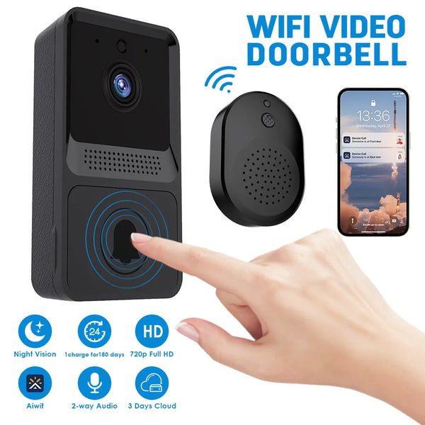 18222 Merge Wireless Wifi Video Doorbell Smart Phone Door Ring Intercom Camera Security Bell.