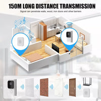 18228 Merge Wireless Doorbell Video Door Bell WiFi Smart Intercom Ring Security Phone Camera