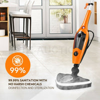 19107 Merge Maxkion 14 In 1 Steam Mop Cleaner Floor Carpet Cleaning Wash w/Accesories 400ML