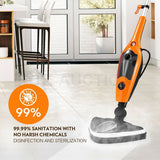 19107 Merge Maxkion 14 In 1 Steam Mop Cleaner Floor Carpet Cleaning Wash w/Accesories 400ML