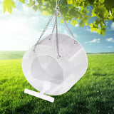 20106 Merge Acrylic Bird Seed Feeder Bird Food Seed holder Container Round Clear Bird Cage Box