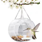 20106 Merge Acrylic Bird Seed Feeder Bird Food Seed holder Container Round Clear Bird Cage Box