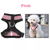 20114 Merge Pet Dog Cat Puppy Soft Leash Vest Mesh Breathe Adjustable Harness Braces Cloths M Awesome.