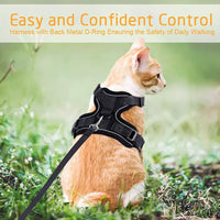 20119 Merge Cat Dog Harness & Leash Walking Escape Proof Adjustable Reflective Vest