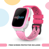 21105 Merge KIDSOCLOCK 4G Kids Smart Watches GPS Tracking Video Voice Call Blue, Pink.