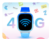 21106 Merge KIDSOCLOCK 4G Kids Smart Watch GPS Tracking Video Voice Call Blue.