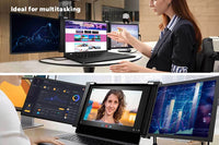 2111 Merge Extenable Screen 13.3" HD Dual Screen Folding Protable Monitor 17" Laptop Awesome.