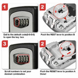 Wall Mounted High Security Steel storage 4 Digit Box With Combination Lock X101