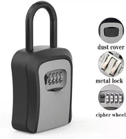 21114 Merge Safe Lock Key 4 Digit Combination Storage Box Padlock security Wall Mounted X101