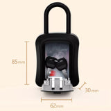 21114 Merge Safe Lock Key 4 Digit Combination Storage Box Padlock security Wall Mounted X101