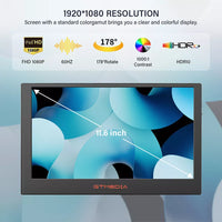 2114 Merge Dual Portable Monitor Triple Fold 1080P IPS Screen Extender For Laptop 13-17.3" Awesome.