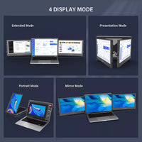 2114 Merge Dual Portable Monitor Triple Fold 1080P IPS Screen Extender For Laptop 13-17.3" Awesome.