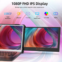 2115 Merge 11.6" Portable Triple Fold Monitor 1080P IPS Screen Extender For Laptop 13-17.3" Awesome.