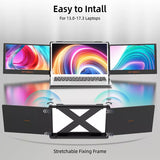 2115 Merge 11.6" Portable Triple Fold Monitor 1080P IPS Screen Extender For Laptop 13-17.3" Awesome.