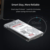 2203 Merge Hard Drive Enclosure 2.5 Inch USB 3.0 SATA Case External Clear Caddy HDD SSD