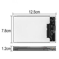 2203 Merge Hard Drive Enclosure 2.5 Inch USB 3.0 SATA Case External Clear Caddy HDD SSD