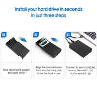 2205 Merge USB 3.0 SATA External Hard Drive Case 3.5" 2.5" Enclosure Caddy HDD SSD AU