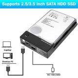 2206 Merge 2.5/3.5 Inch Sata External USB 3.0 Hard Drive Enclosure Caddy Case For HDD Disk