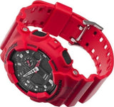 22101 Merge Casio-G-shock analogue/Digital Mens Watch XL Series Red Watches GA100B-4A GA -100B-4ADR 2 Year Warranty